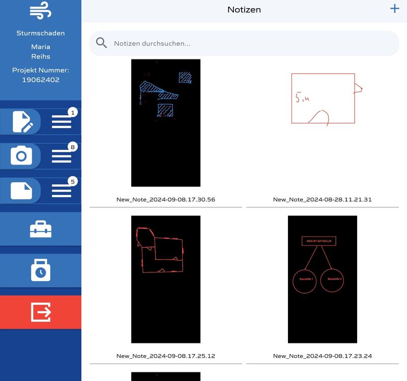 Notizen Screenshot