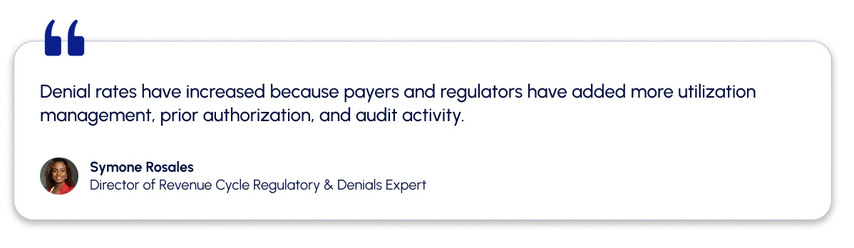 A quote from a claims denial expert