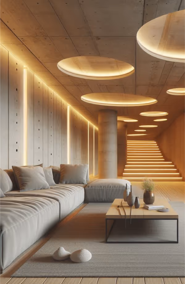 Internal Render of subterranean living space