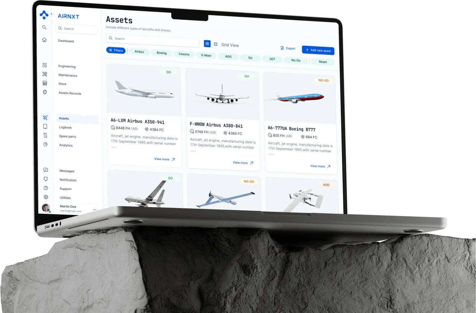 AirNxt UI Screenshot