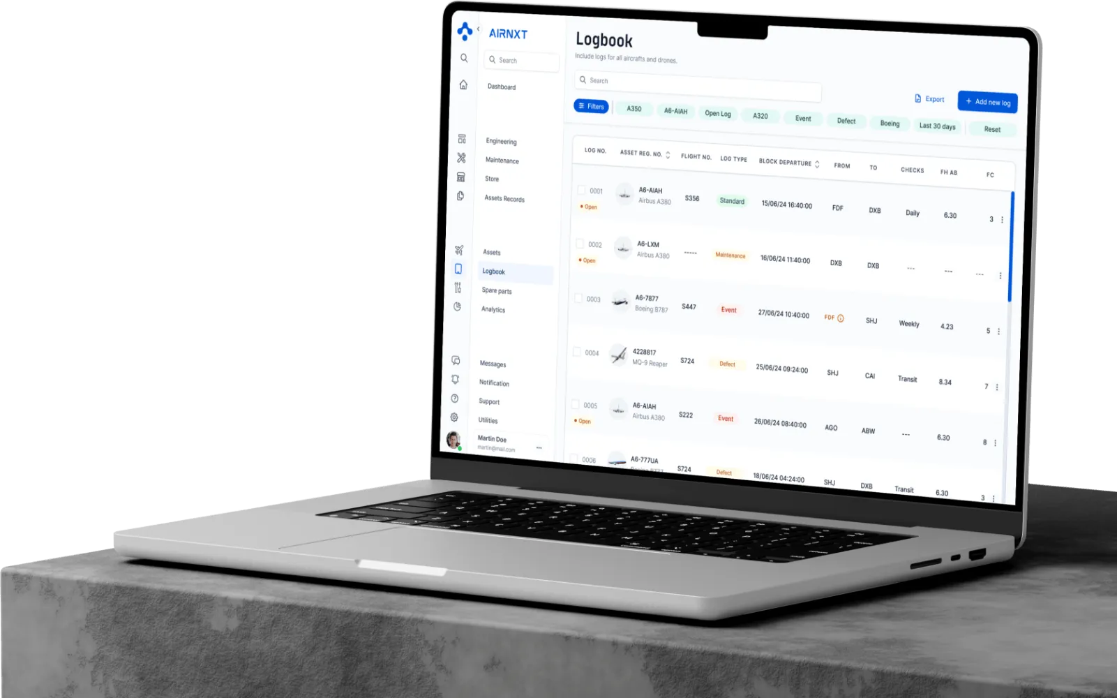 AirNxt UI Screenshot