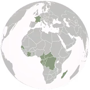 La terre avec quelques pays mis en avant