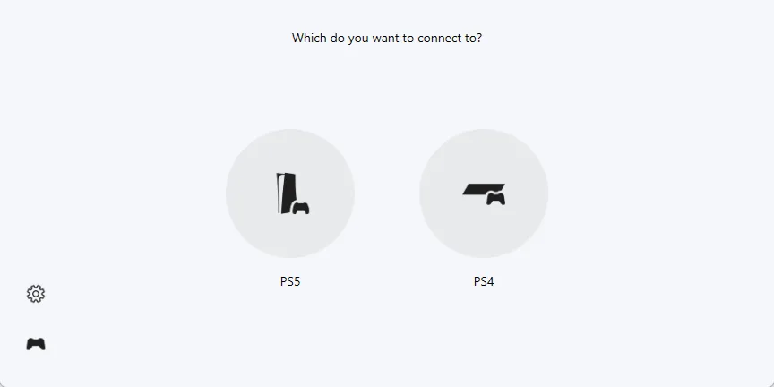 PS Remote Play Connect PS5 or PS4