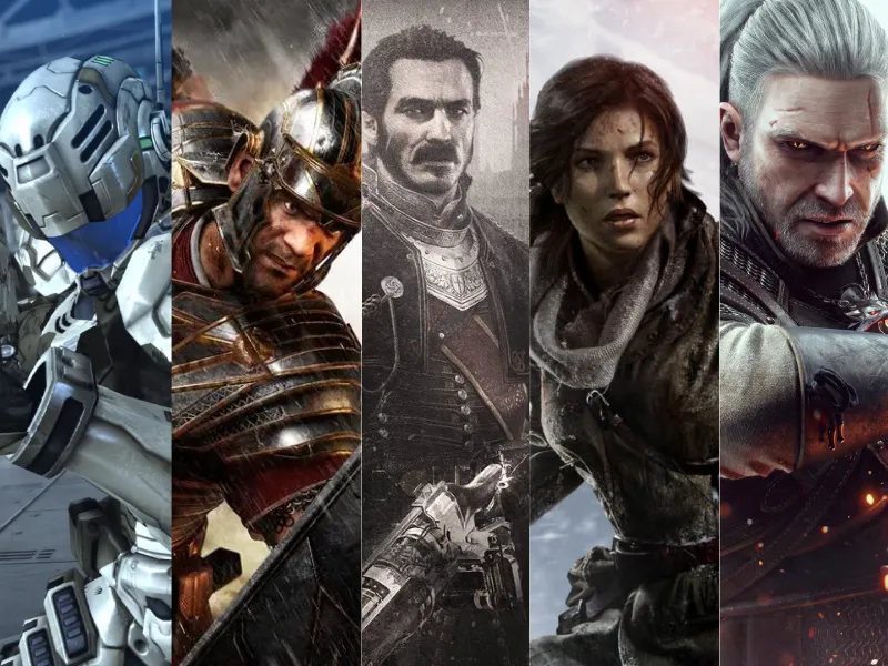 Photos of the protagonists from the games that are a decade old. 