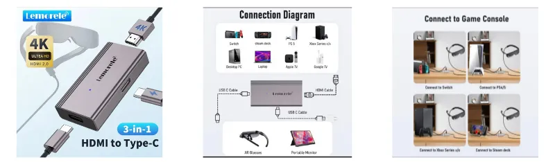 Lemorelle HDMI to USB adapter