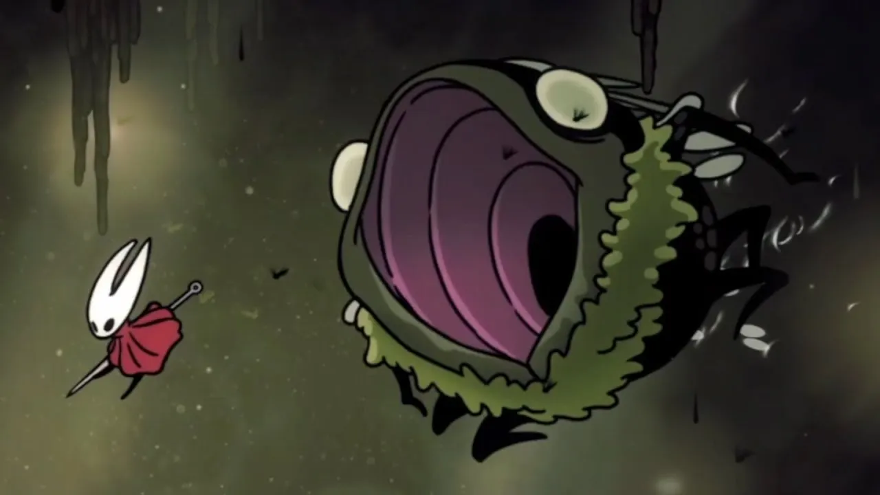 A photo of a huge bug that looks like a frog. Groal the Great is attacking and his