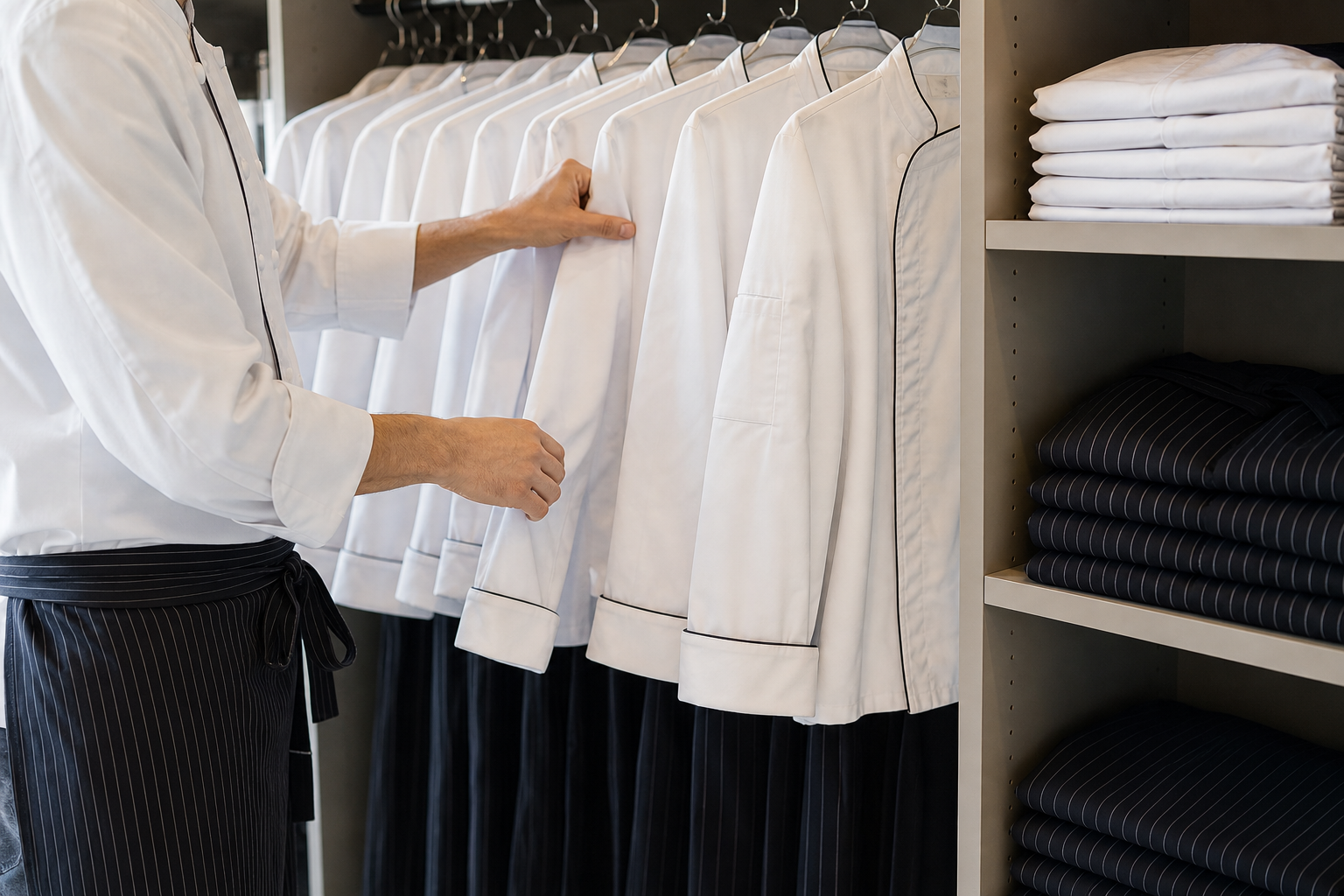 Uniformes de cocina: renting o compra en Alcala de Henares, como valorar flexibilidad, reposicion y stock de seguridad