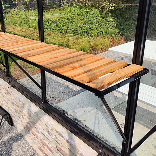 Tablette en bois pour serres ACD