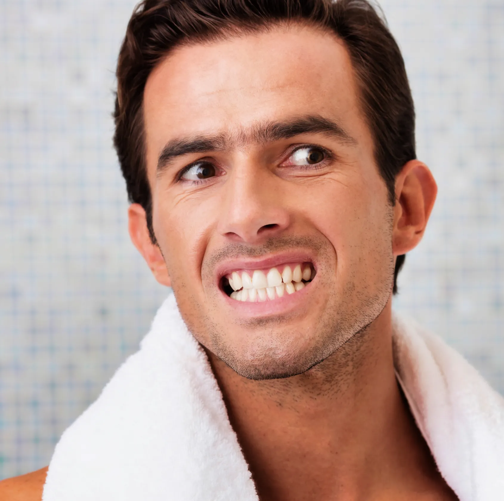 Man with gum disease