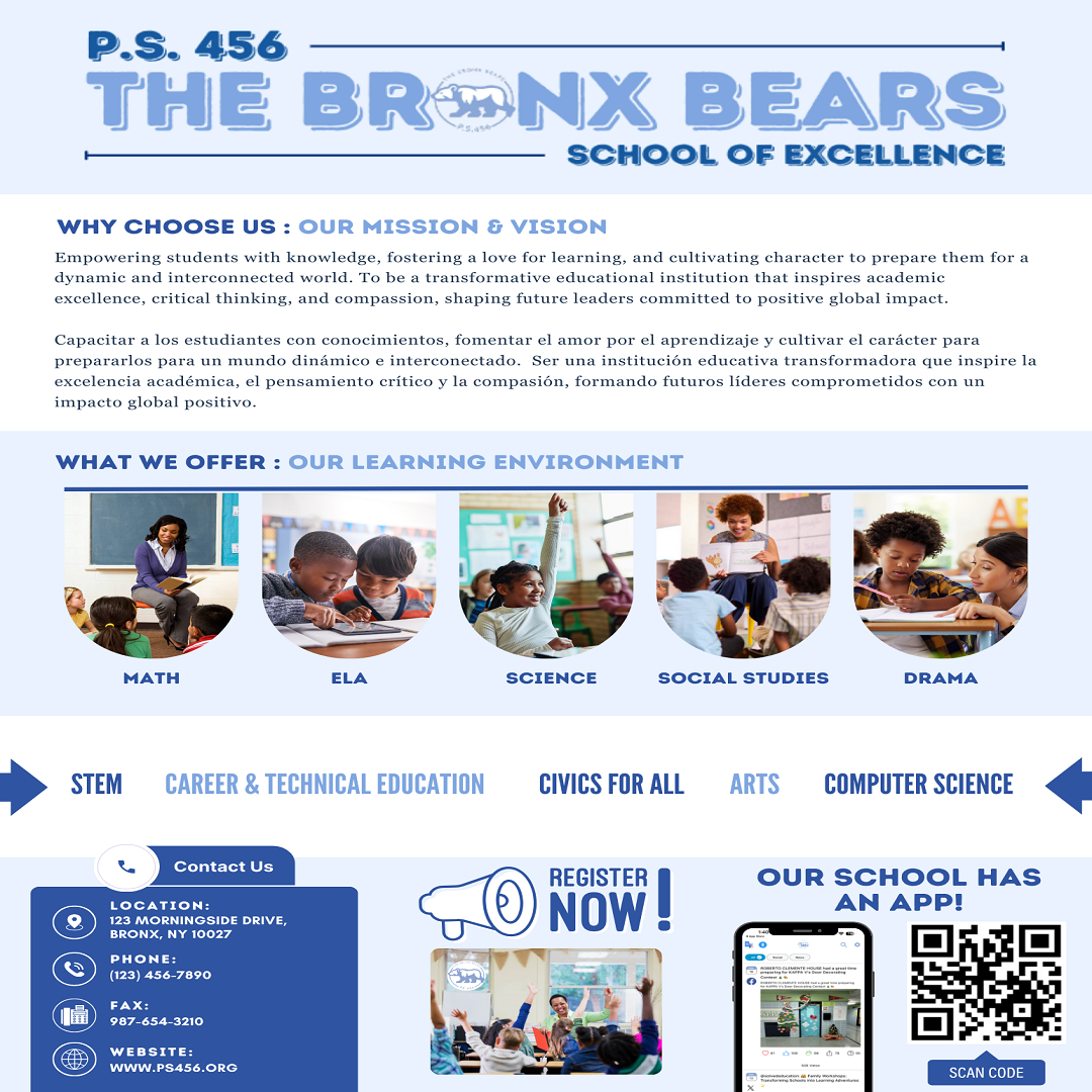 Flyer inviting participation at Bronx Bears