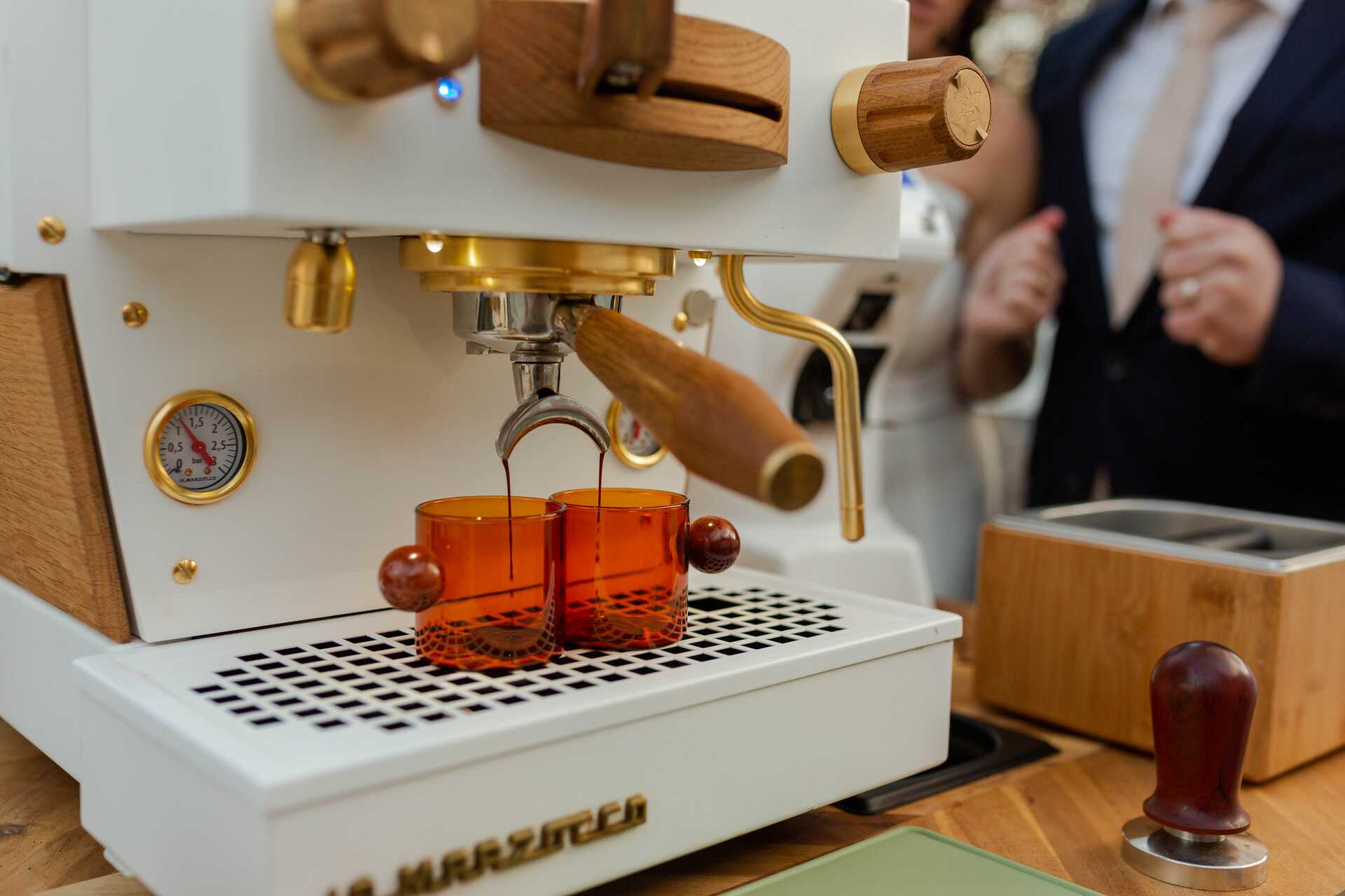Mobile espresso bar for corporate events.