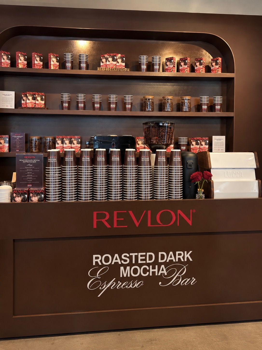 Mobile espresso bar for Revlon