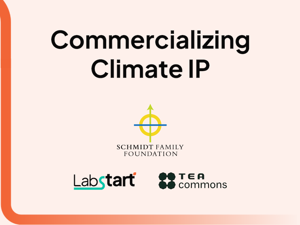 Schmidt Foundation, LabStart, TEA Commons logos