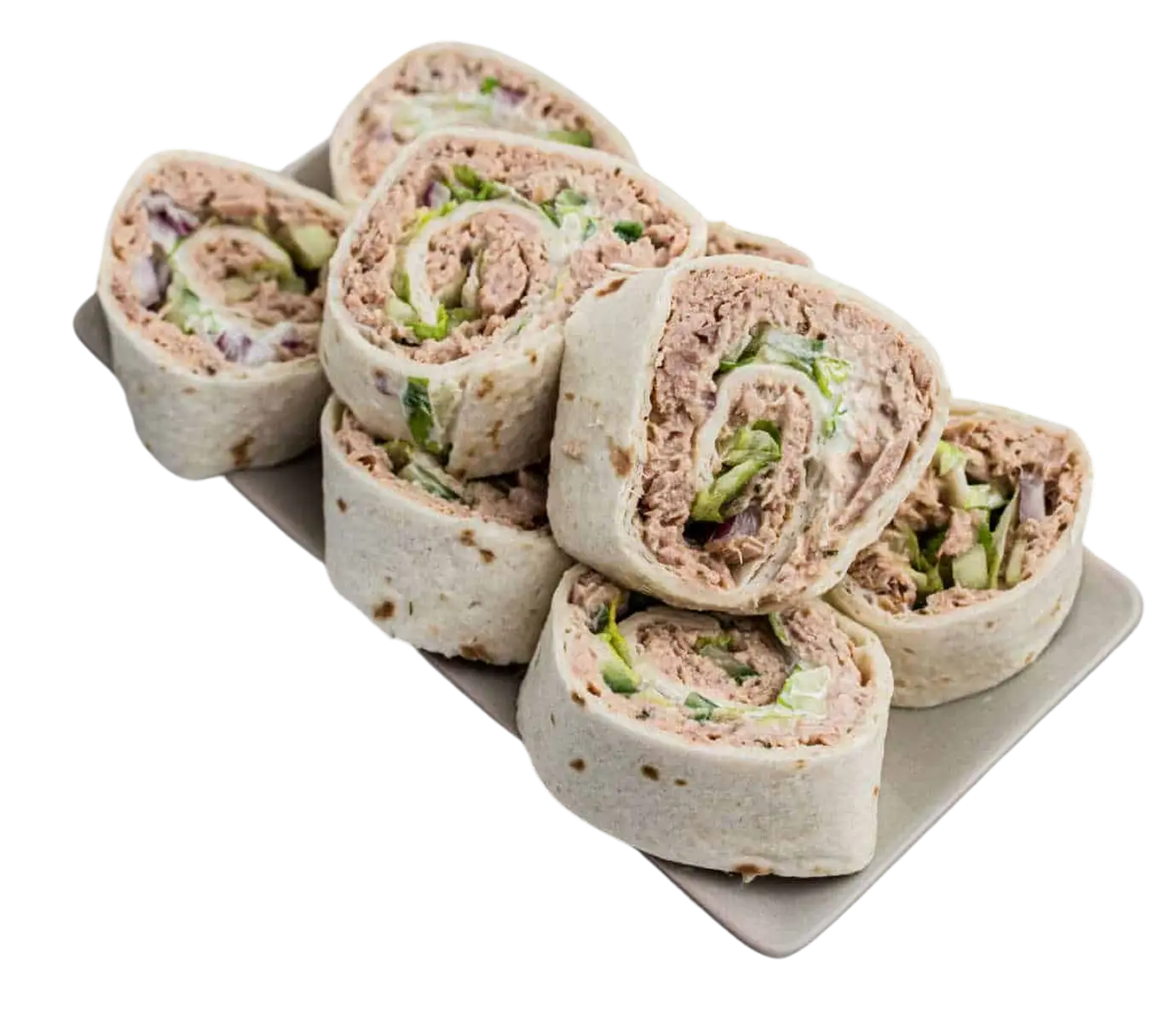 Лаваш-рулет із тунцем, кукурудзою та зеленню — страва з продуктів NOVUS