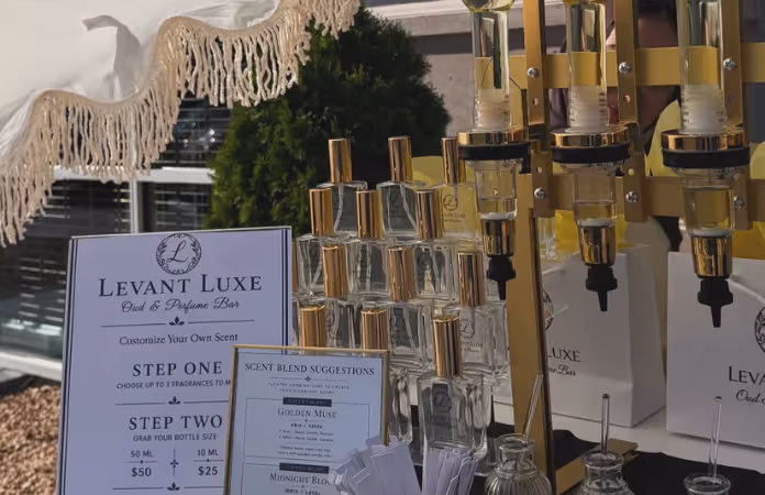 Display of various perfumes