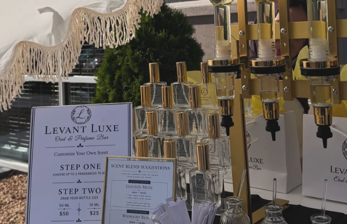 Display of various perfumes