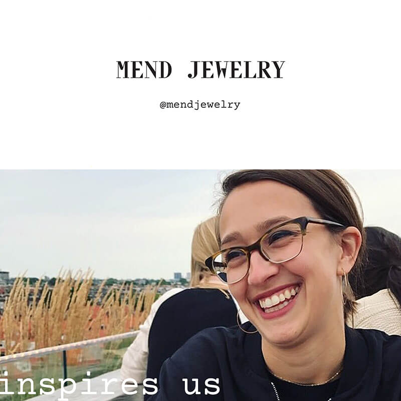 Instagram post: Inspires us, Mend Jewelry