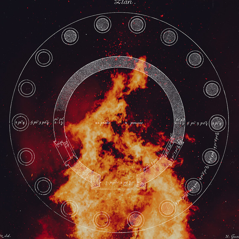 Instagram post: Flame circle