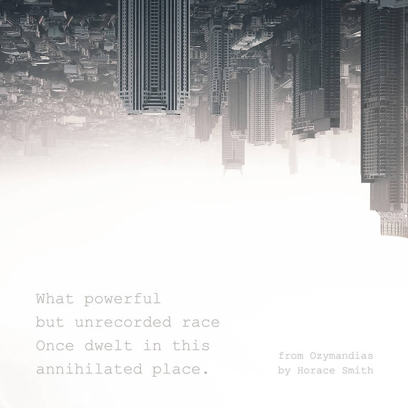 Instagram post: What powerful but unrecorded race Once dwelt in this annihilated place, by Horace Smith