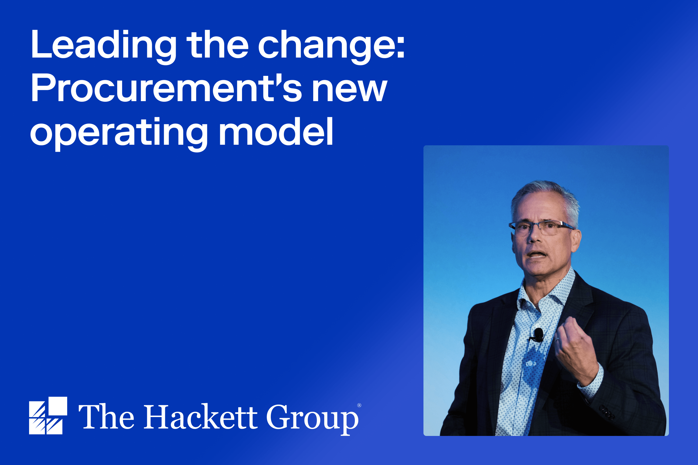 Leading the change: Procurement's new operating model 