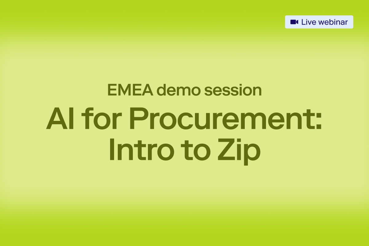 AI for procurement: EMEA demo session 