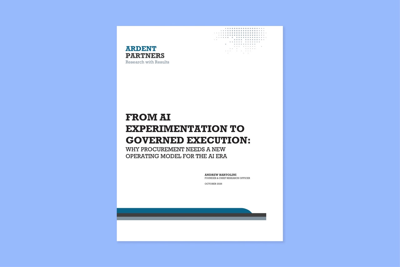 Ardent Partners: From AI experimentation to governed execution