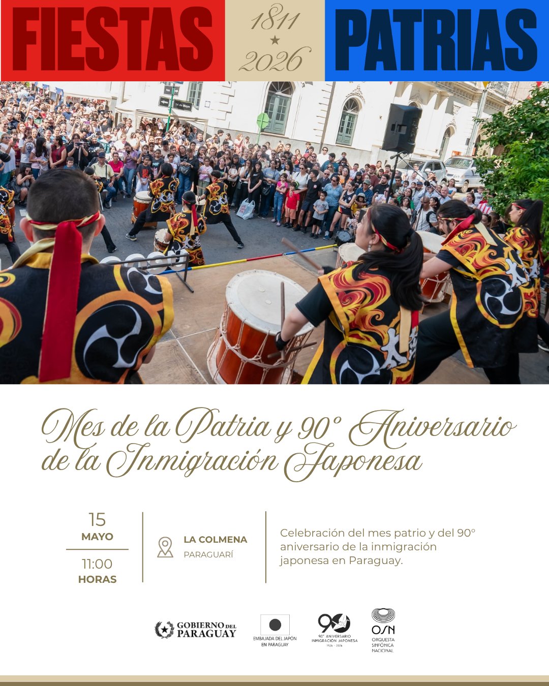 Mes de la Patria y 90° Aniversario de la Inmigración Japonesa