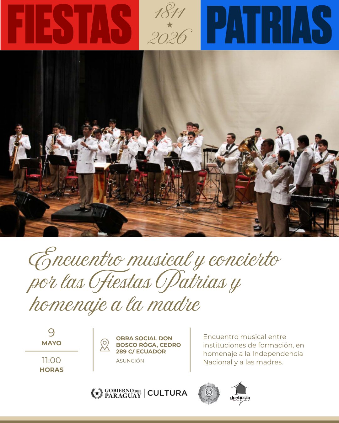 Encuentro musical y concierto por las Fiestas Patrias y homenaje a la madre