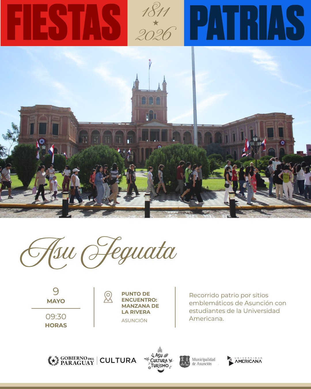 Asu Jeguata Fiestas Patrias con Estudiantes de la Universidad Americana