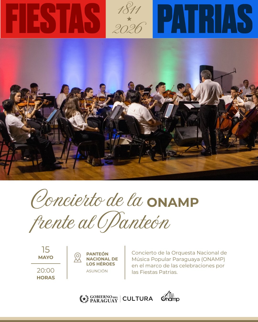 Concierto de la ONAMP frente al Panteón