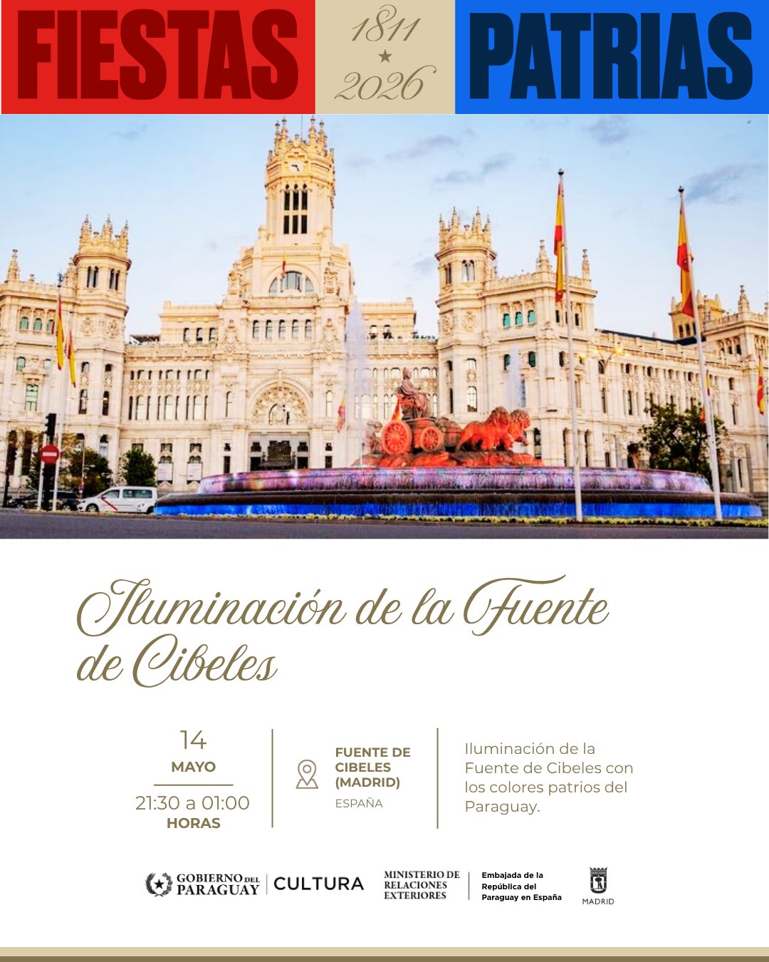 Iluminación de la Fuente de Cibeles