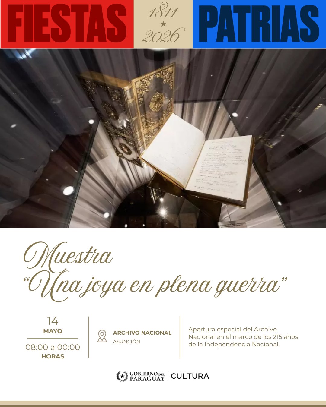 Apertura del Archivo Nacional con la muestra «Una joya en plena guerra»