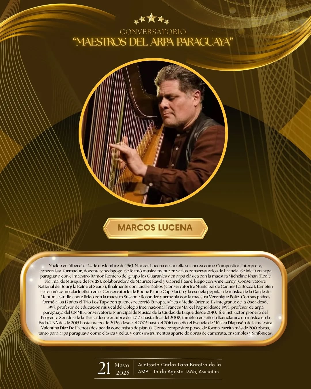 Conversatorio: Maestros del Arpa Paraguaya