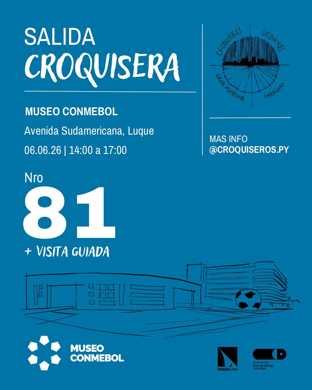 Salida Croquisera #81 — Museo del Fútbol CONMEBOL