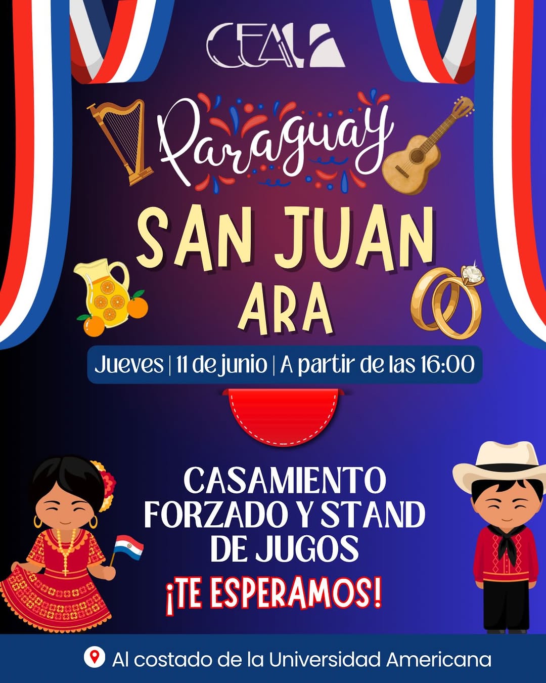 CEALA Qojafquay SAN JUAN ARA Jueves 11 dejunio A partir de las 16 00