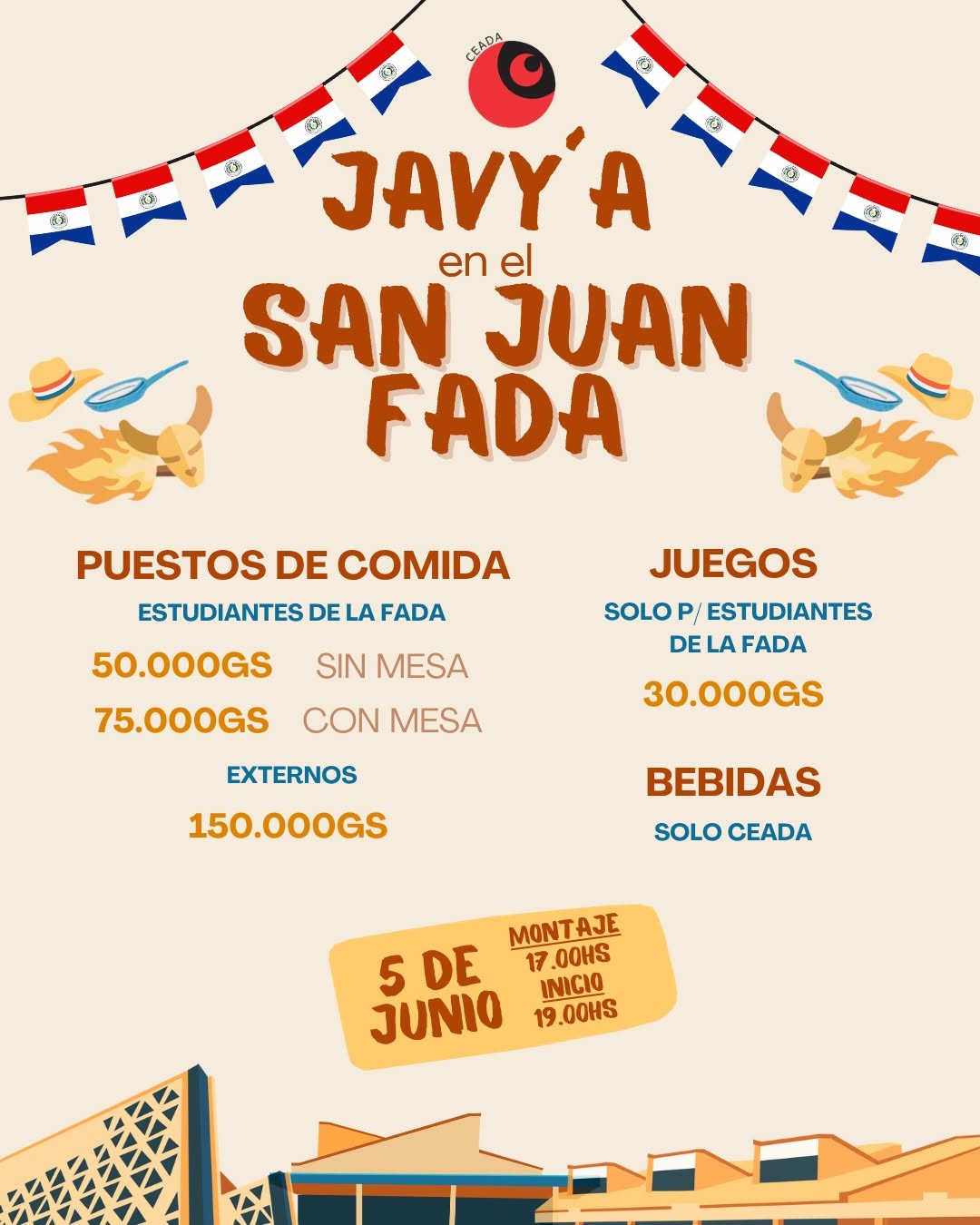 PUESTOS DE COMIDA ESTUDIANTES DE LA FADA