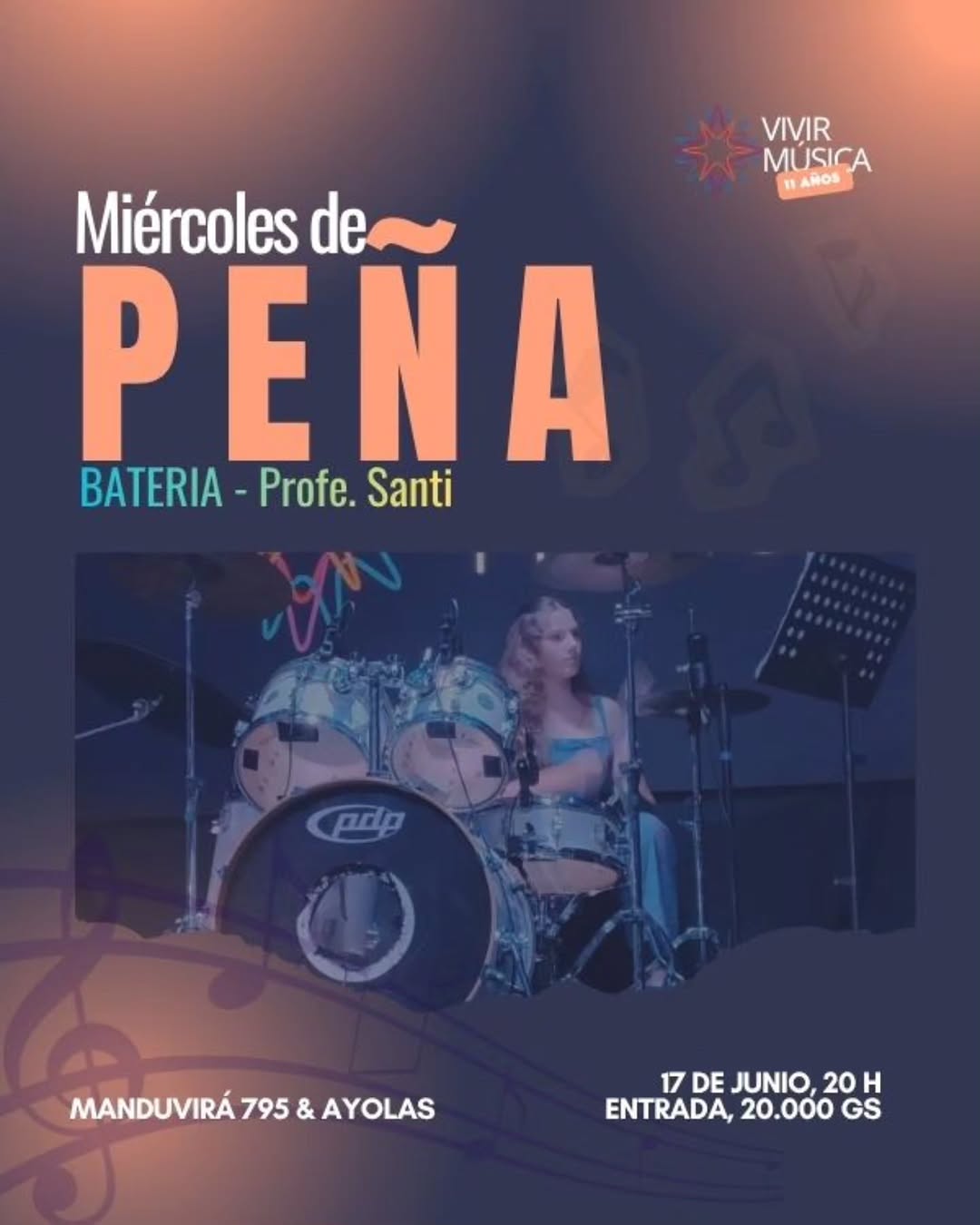 Miércoles de PEIA BATERIA Profe Santi