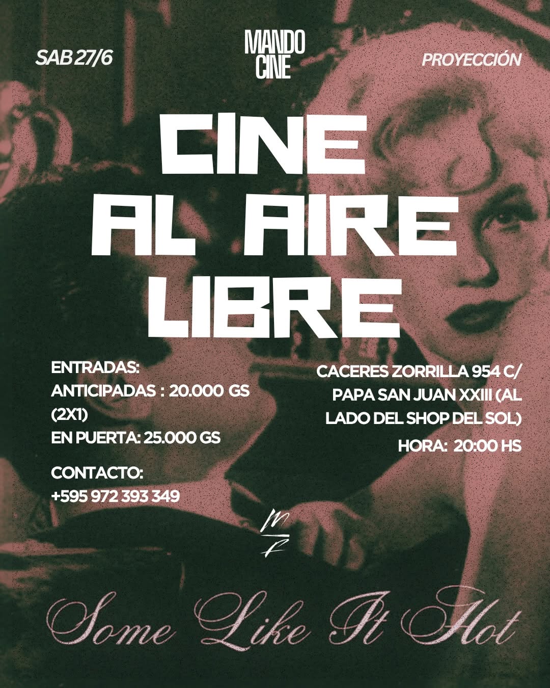 EINE AL AIRE LIBRE ENTRADAS: CACERES ZORRILLA 954c ANTICIPADAS : 20 000 GS PAPA 