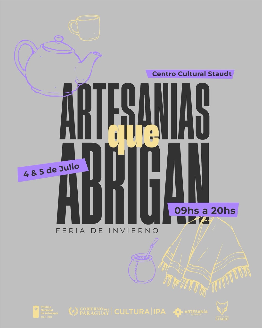 Centro Cultural Staudt HrTFrA8 4 5 de Julio AYHHUI O9hs a 2Ohs FERIA D E INVIERN
