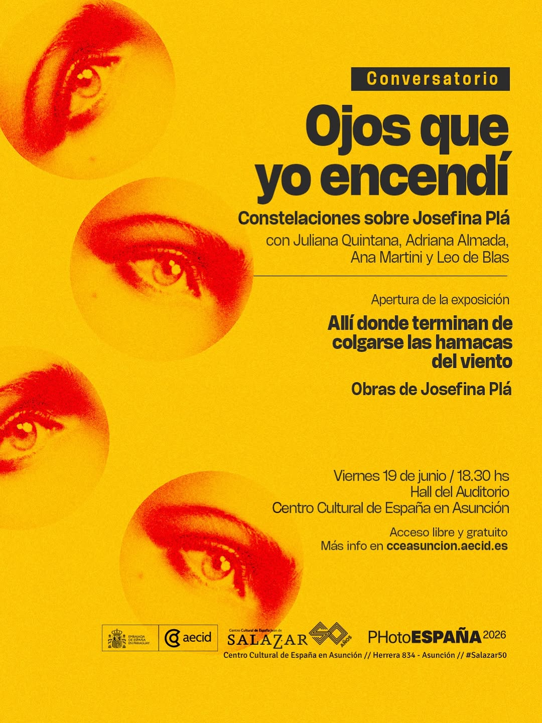 Viernes 19 de junio 18 30 hs Hall del Auditorio Centro Cultural de España en Asu