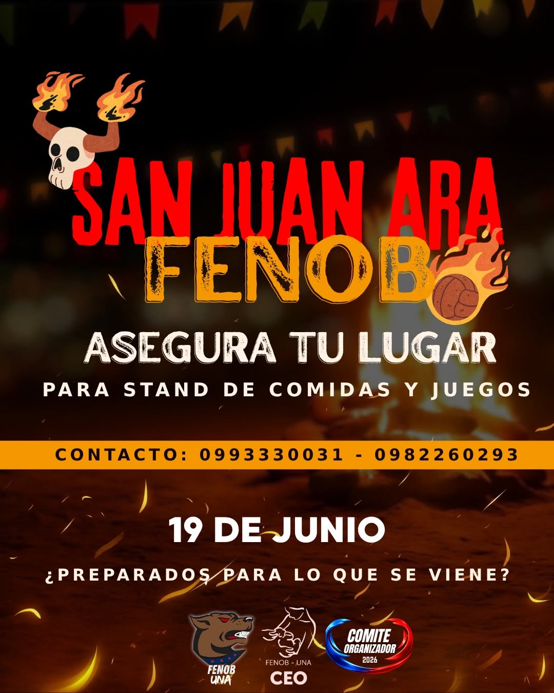 BanIan IENOI É 19 DE JUNIO 5 OooGS 18:OOHS FENOB UNA àPREPARADOS PARA LO QUE S E