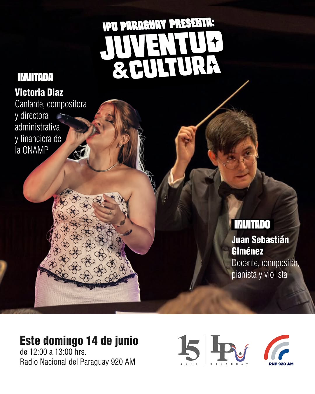 IPU PARAGUEY PRESENTA: Ju1ENP CULTURA IMVITADA Victoria Diaz Cantante compositor