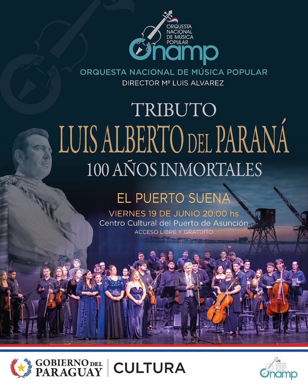 LUTS AiBeRTOdei PaRana 100 AÑOS INMORTALES EL PUERTO SUENA VIERNES 19 DE JUNIO 2
