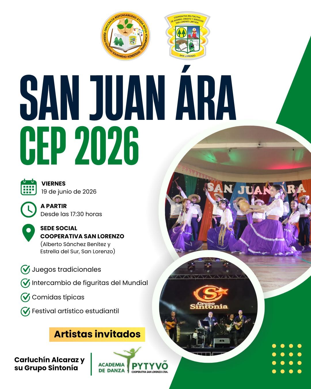 squdaRidad Honestioad SAN JUAN ÁRA CEP 2026 VIERNES 19 de junio de 2026 SAN JUAN