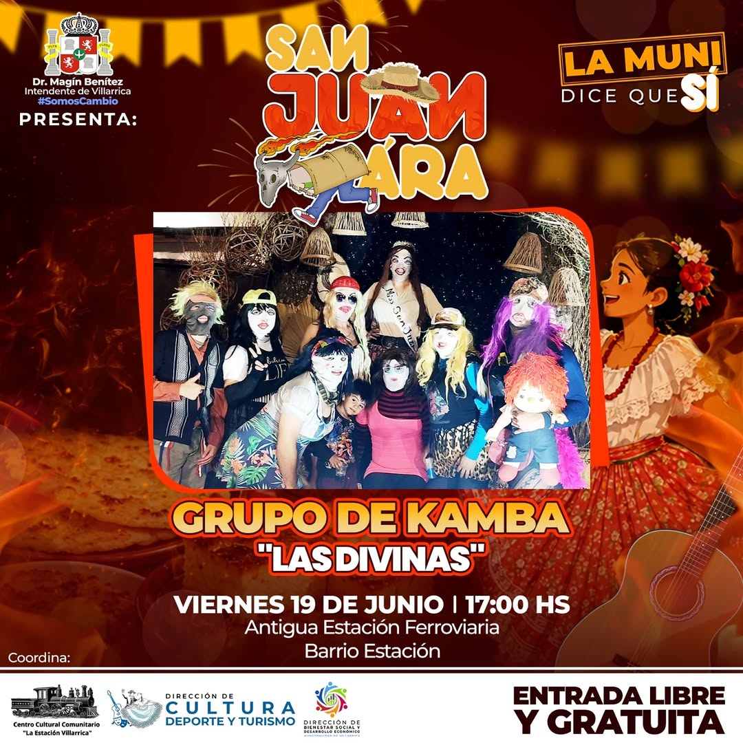 GRUPO DEKAMBA LASDIVINAS VIERNES 19 DE JUNIO 17800 HS Antigua Estación Ferroviar