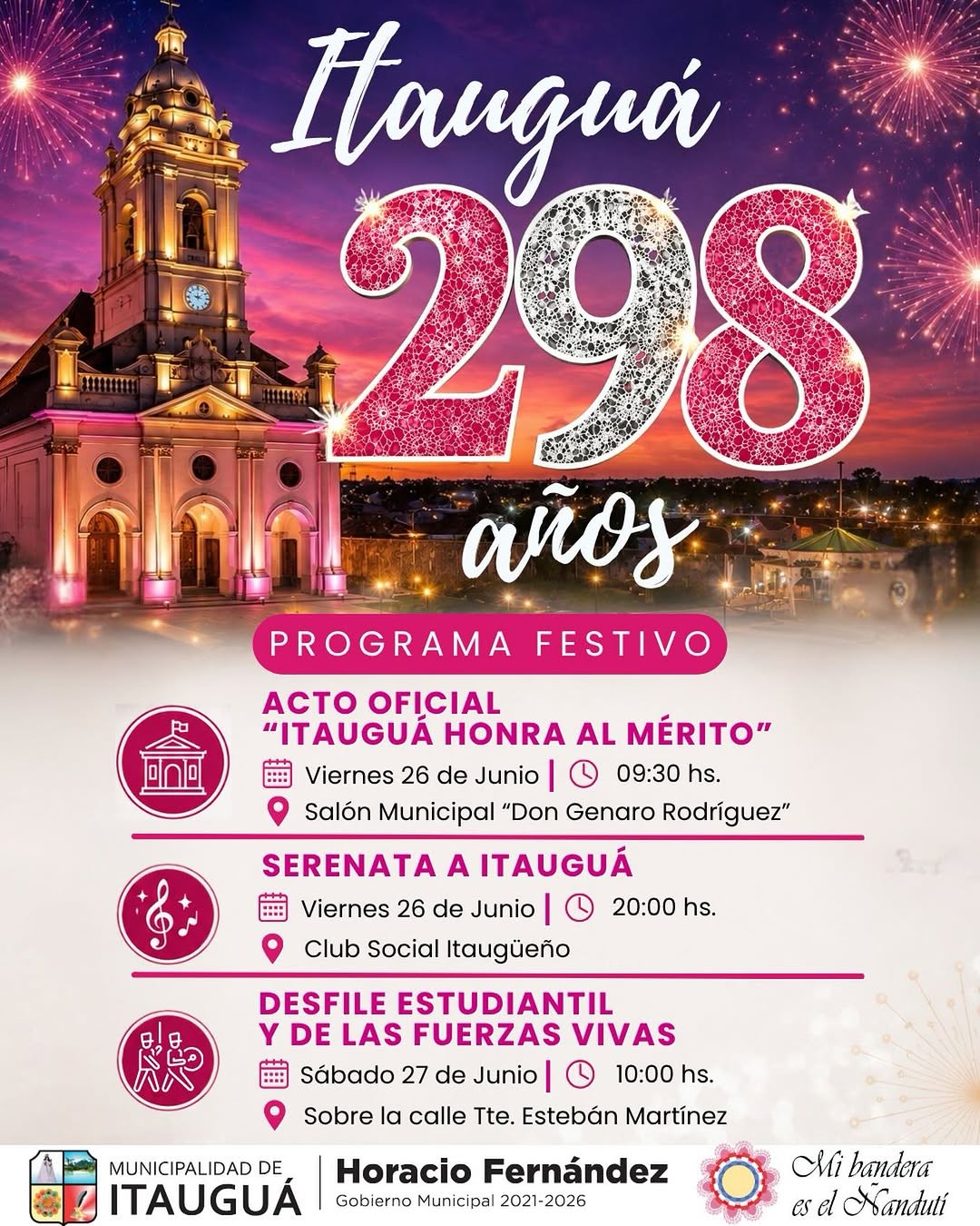 Festividades por el 298° Aniversario de Itauguá