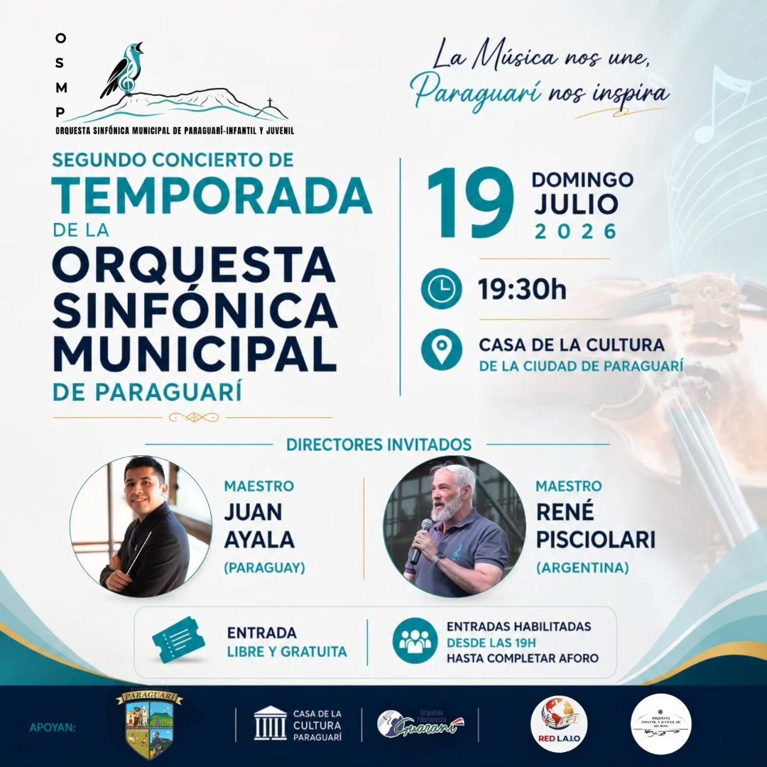 Segundo Concierto OSN Municipal Paraguarí