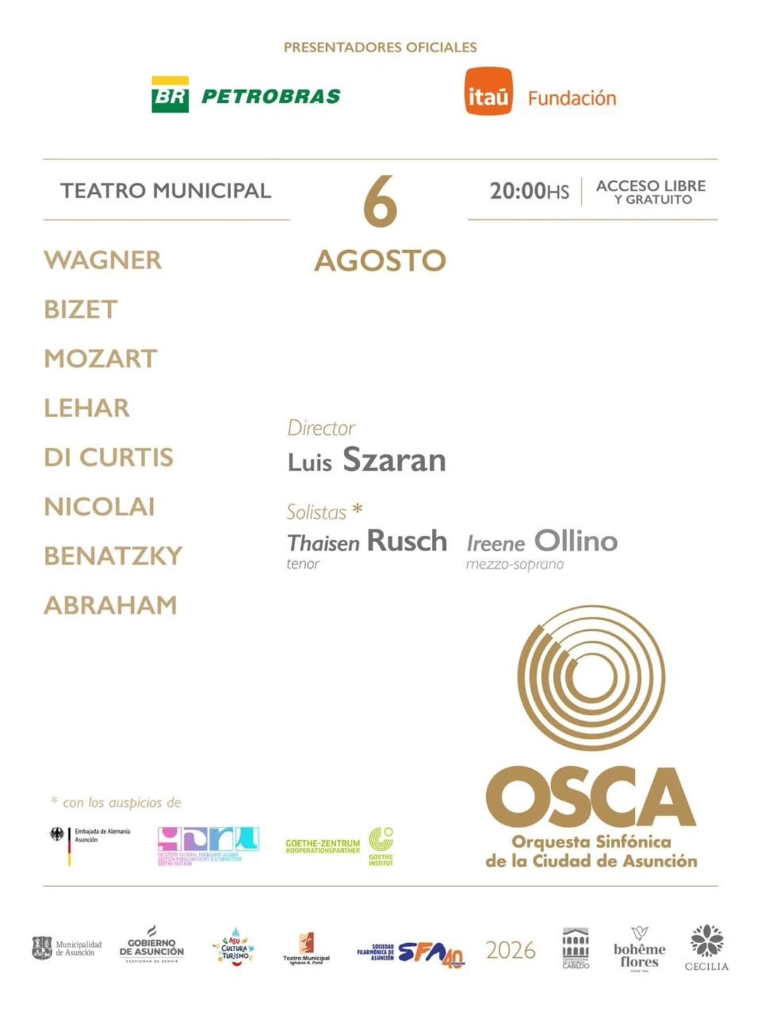 4.º Concierto OSCA 2026 - Cantantes de la Opera de Berlin