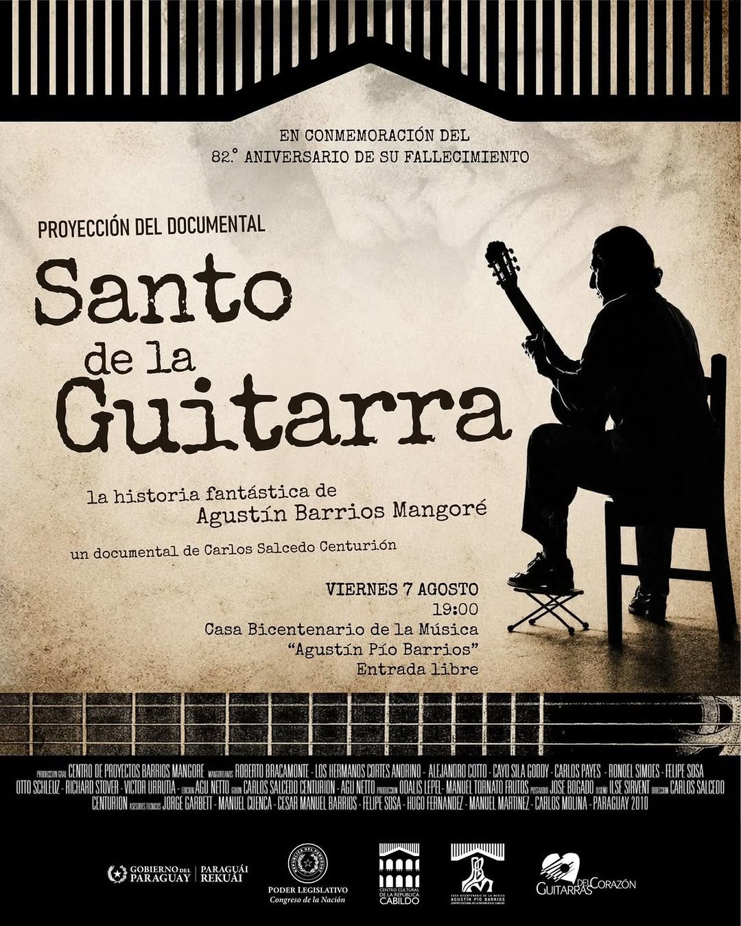 Documental "Santo de la Guitarra. La historia fantástica de Agustín Barrios Mangoré"