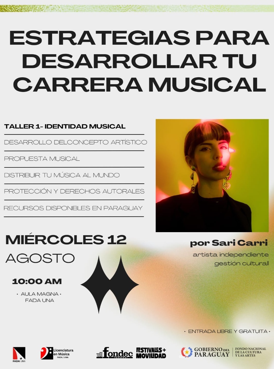 Talleres FADA-UNA: Estrategias para desarrollar tu carrera musical